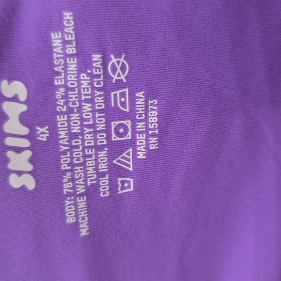 SKIMS FITS EVERYBODY HIGH CUT BODYSUIT IN ULTRA VIOLET/2X,3X, 4X/NWT - Picture 7 of 14